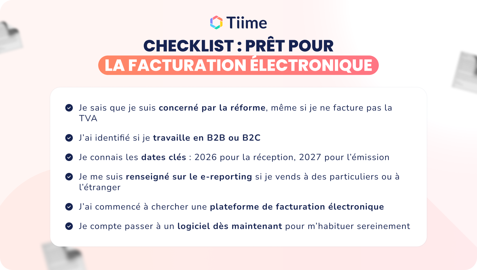 Checklist micro-entreprise et facturation électronique