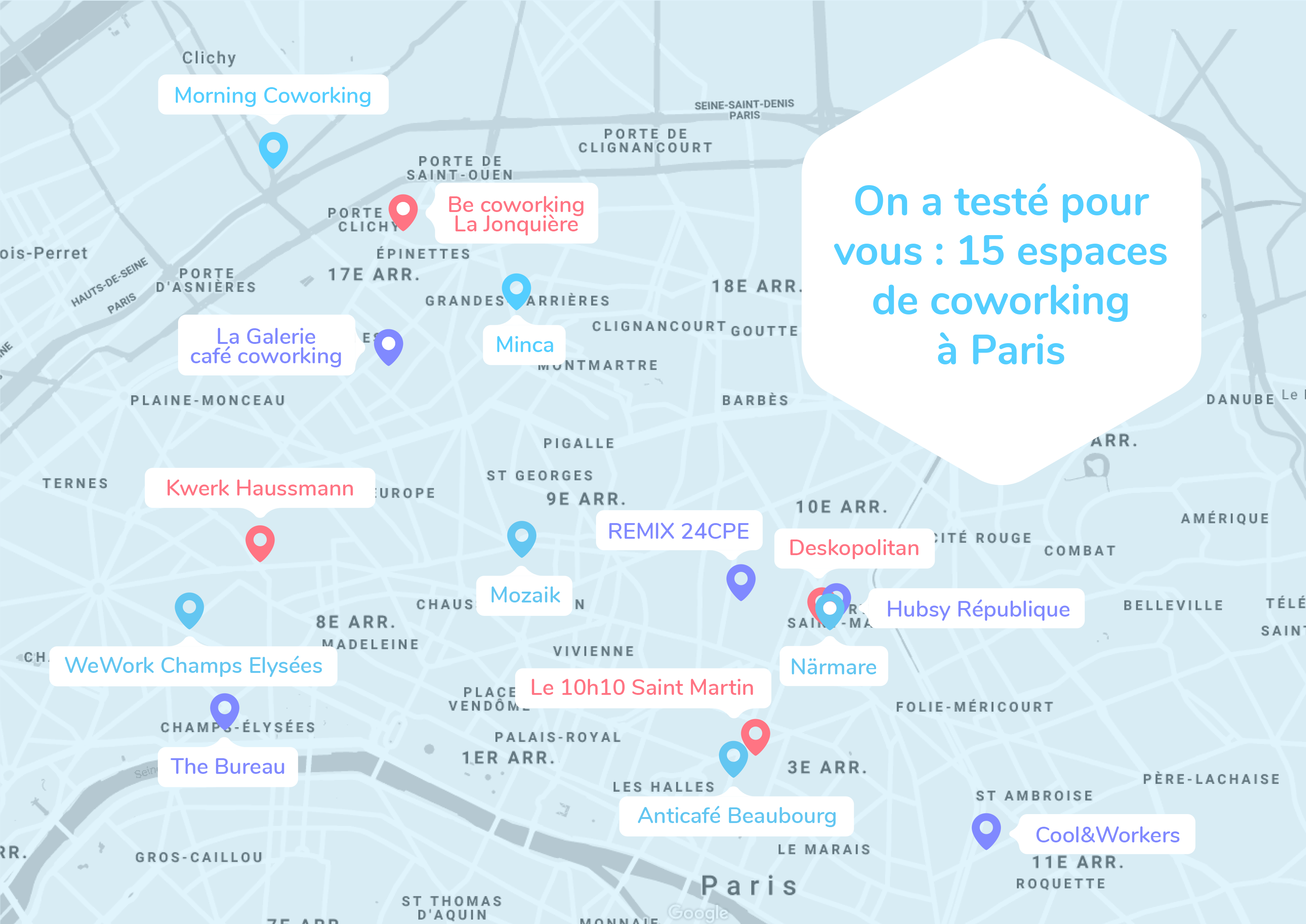 15 espaces de coworking à Paris